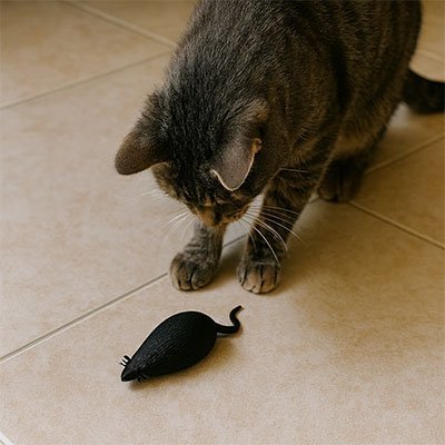 Jouet chat interactif - souris
