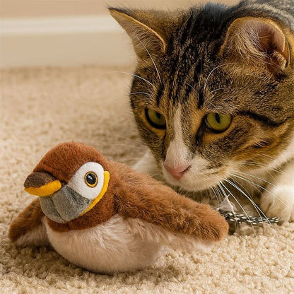 Jouet Chat interactif en forme d'oiseau
