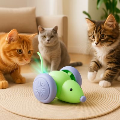 jouet-chat-souris-verte-interactive