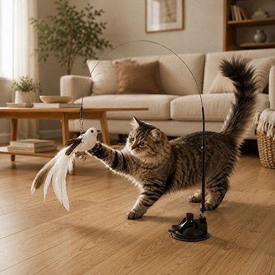 oiseau volant pour chat Interactif - vue principale