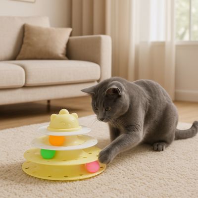 jouet-pour-chat-jaune-catroller