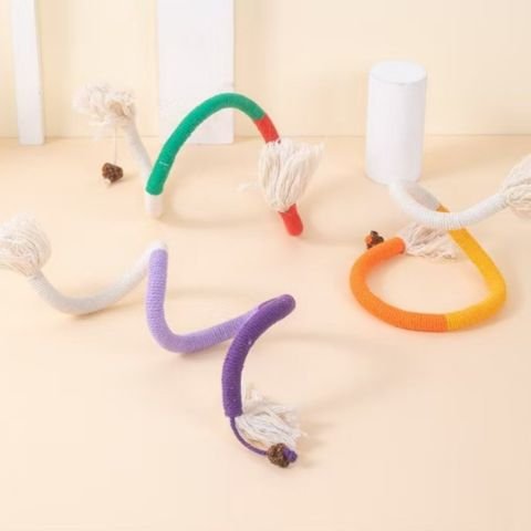 Jouet pour chat-tresse-colore