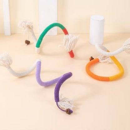 Jouet pour chat-tresse-colore
