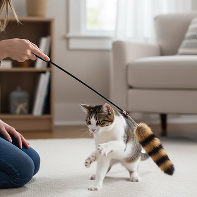 Jouet pour chat-baton-stimulan