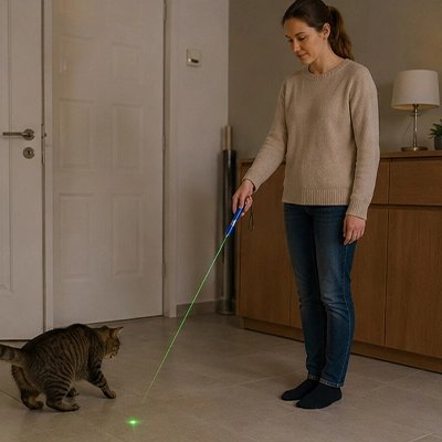laser-pour-chat-porte-clé-rouge