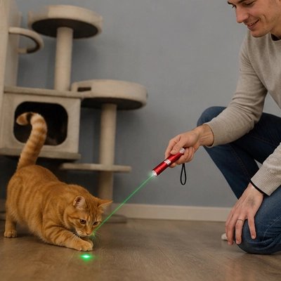 laser-pour-chat-porte-clé-vert