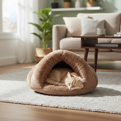 lit-pour-chat-refuge-confortable