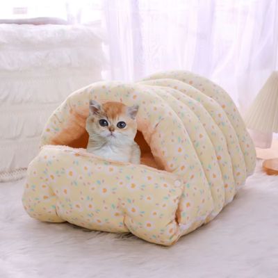 niche-à-chat-jaune