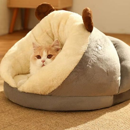 niche-chat-pantoufle-grise