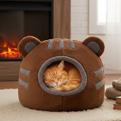 niche-pour-chat-chaude-marron-pour-l-hiver