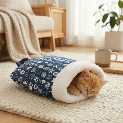 niche-pour-chat-pochette-bleu-marine