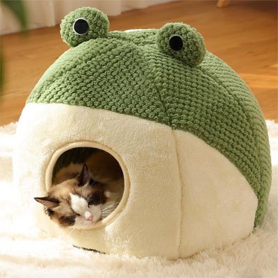 niche-pour-chat-en-forme-d-oreille-de-grenouille