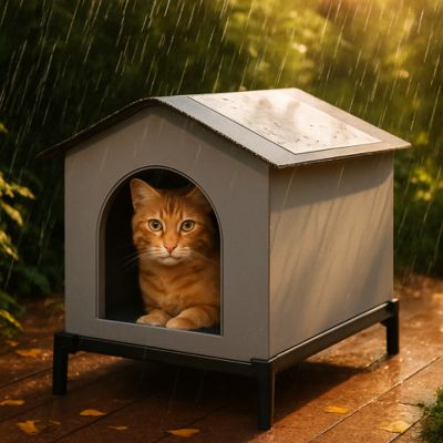 Niche pour chat extérieur | Imperméable Pliable - Patte à Chat