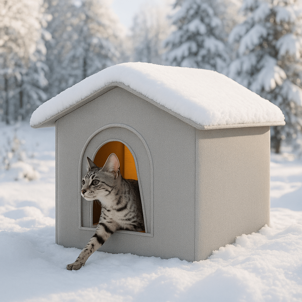 Niche pour chat extérieur | Imperméable Pliable - Patte à Chat