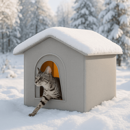 Niche pour chat extérieur | Imperméable Pliable - Patte à Chat