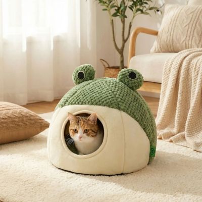 niche-pour-chat-grenouille-douillette