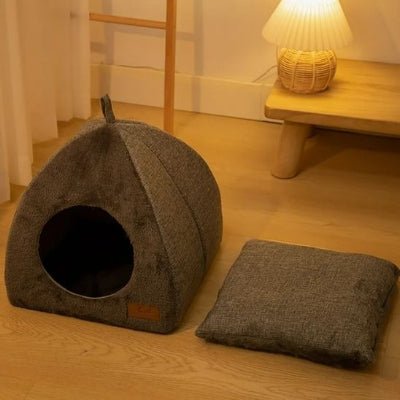 niche-pour-chat-igloo-avec-coussin