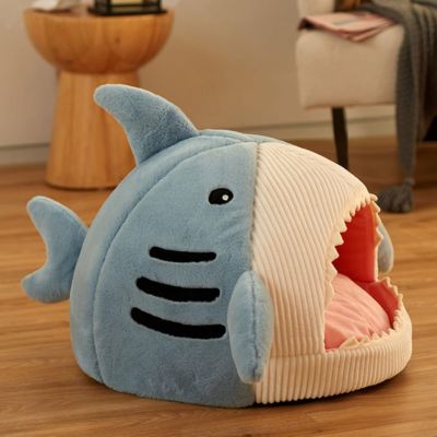 niche-pour-chat-sharko-bleu