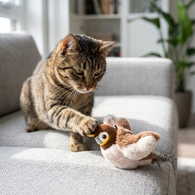 oiseau volant pour chat Canaille - détail