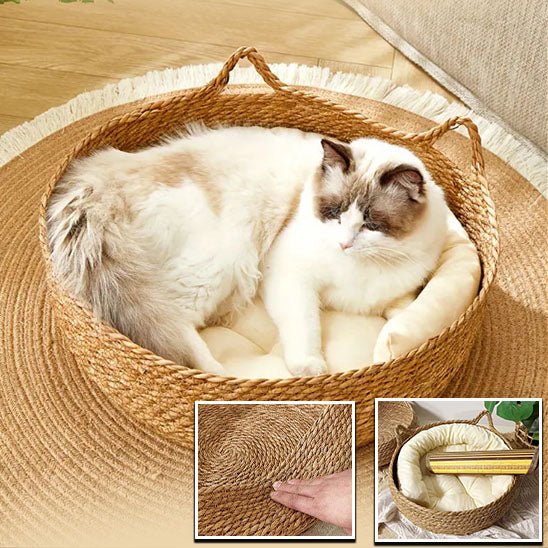 PANIER CHAT OSIER | CatBasket™ - Patte à Chat