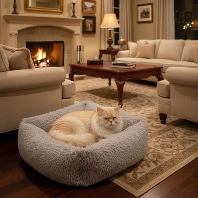 Panier chat rectangulaire chaud