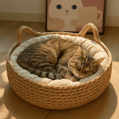 panier-chat-osier-catbasket-sommeil-paisible