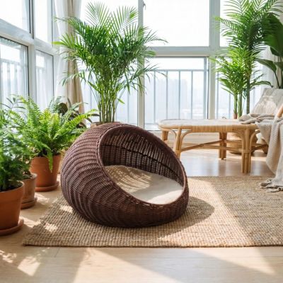 Panier en rotin pour chat | RoyalRotin
