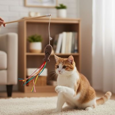Canne Féliplay - détail leurre rubans et tige flexible
