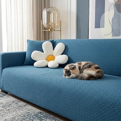 protection canapé chat Zen Protect - coloris bleu