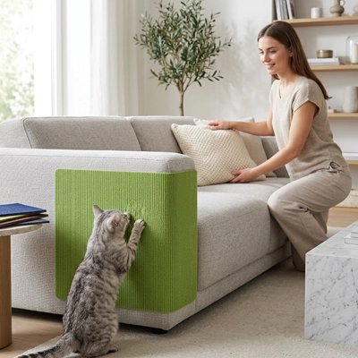 protection canapé chat Safe Sofa - coloris vert