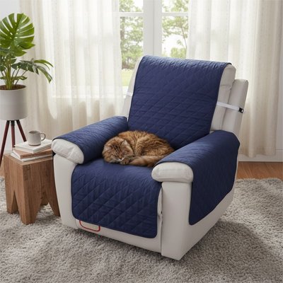 protection canapé chat Relax - coloris bleu marine