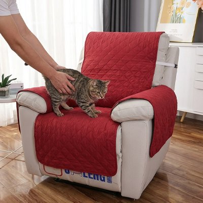 protection canapé chat Relax - coloris bordeaux