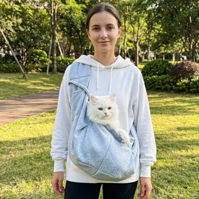sac de transport chat CityPaws - coloris gris