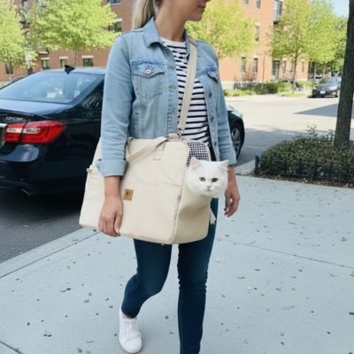 Sac de transport pour chat Élite Féline, design moderne