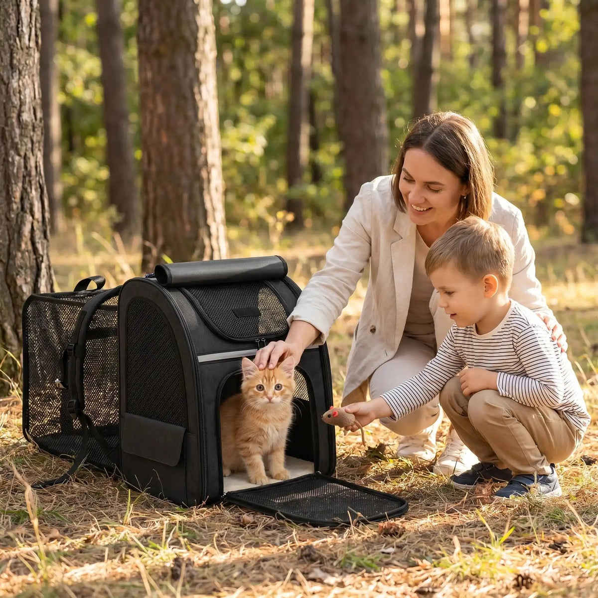 Sac de transport pour chat SmartCarry, modèle modulable fermé