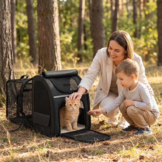 Sac de transport pour chat SmartCarry, modèle modulable fermé