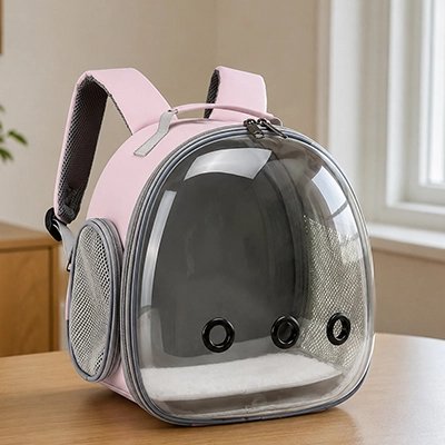sac de transport pour chat GlobeCat - capsule transparente