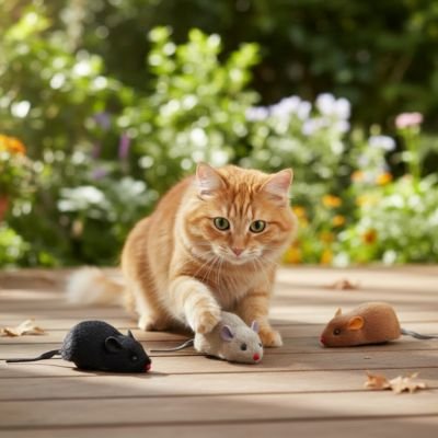 souris pour chat Chat'Muse - trois coloris