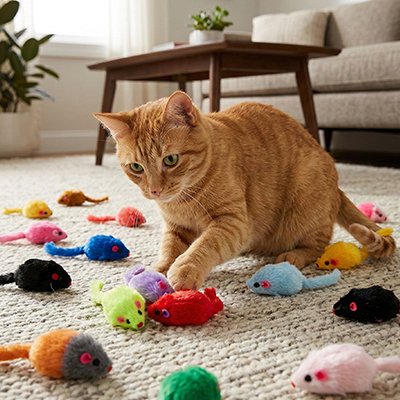 souris pour chat Dynamo - matière PP Cotton