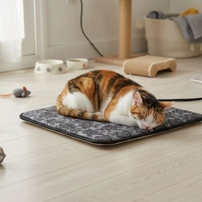 tapis-chauffant-pour-chat-douillet-motif-rose