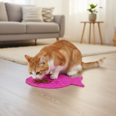 tapis-de-lechage-chat-poisson