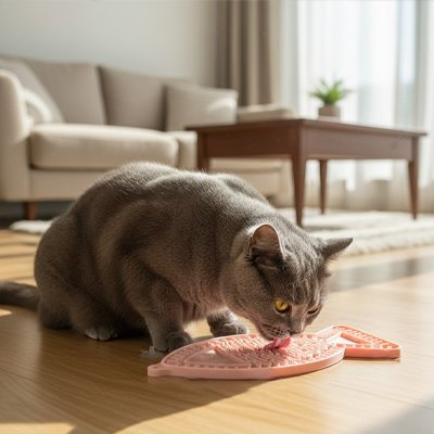 tapis-de-lechage-poisson-jaune
