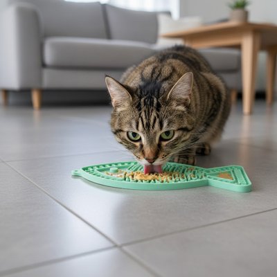 tapis-de-lechage-poisson-vert-pratique