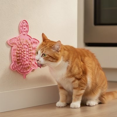 tapis-de-léchage-tortue-ergonomique-rose