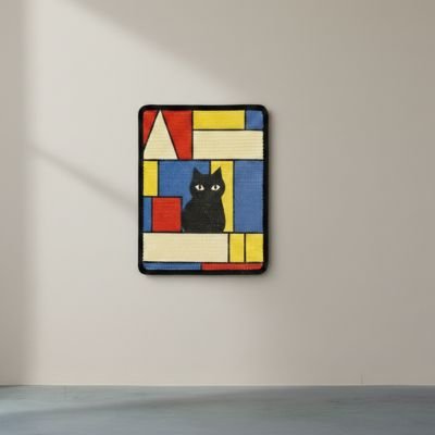 tapis-griffoir-chat-tableau-moderne