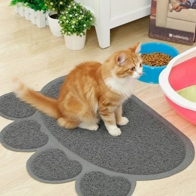 Tapis litière Chat-gris