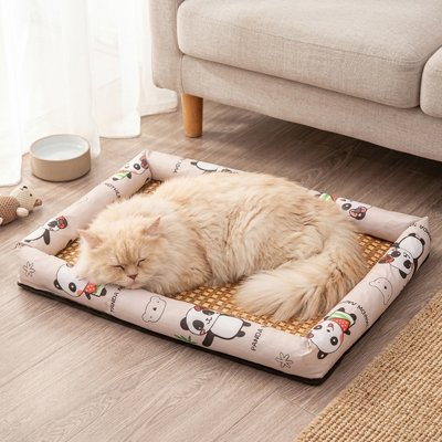 tapis-rafraichissant-chat-avec-contour-rembourré-panda-confortable