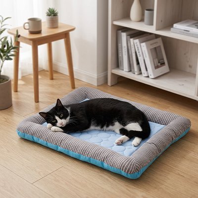 tapis-rafraichissant-chat-bleu