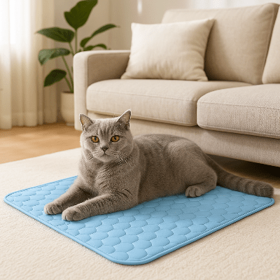 tapis-rafraichissant-chat-bleu-chatcool