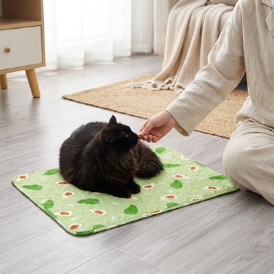 tapis-rafraichissant-chat-confortable-avocat